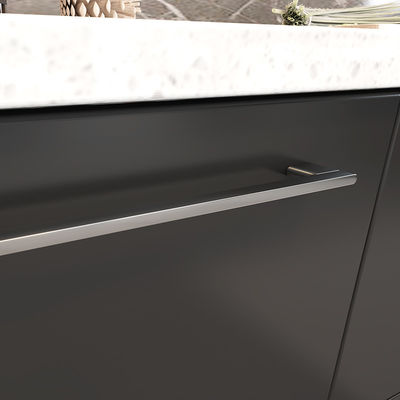 200 mm 228 mm Armoire noire mate Poignées de matériel tirant en vrac