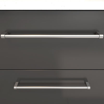 Un armoire en acier inoxydable de 3 pouces tire le matériel anodisé pour la cuisine