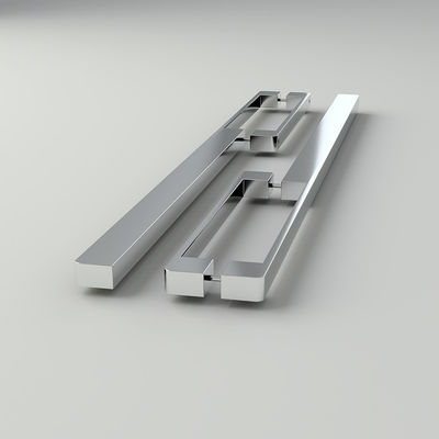 Poignées de porte de cuisine en chrome brossé en aluminium de 128 mm pour placard