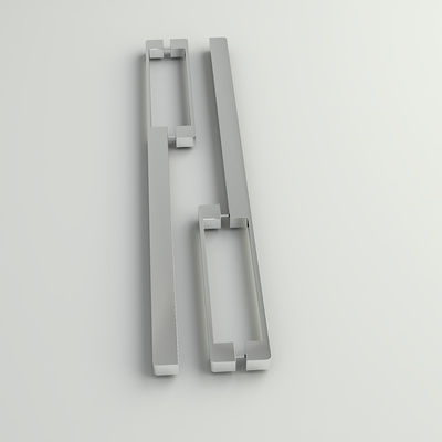 Poignées de porte de cuisine en chrome brossé en aluminium de 128 mm pour placard