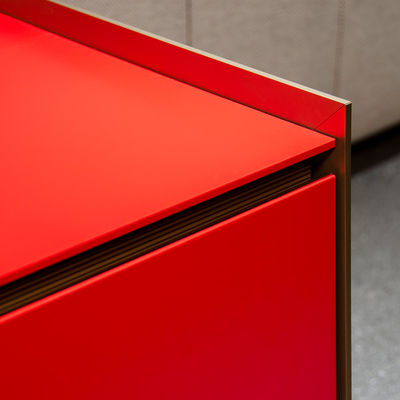 Salle de séjour Meubles de maison en aluminium Mural Almirah avec armoire de télévision
