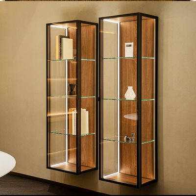 Salle de séjour Muro de verre Almirah Armoire d'affichage verrouillable