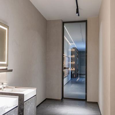 Écran magnétique à décharge en aluminium pour toilettes en verre trempé