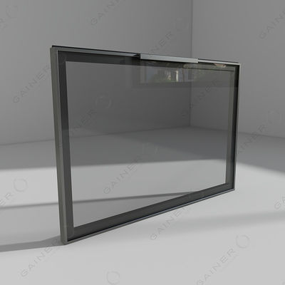 Porte en verre personnalisée Armoires murales de cuisine modulaires en aluminium 300 mm