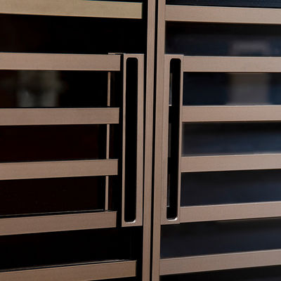 Portes à accordéon en verre d'aluminium de 8 mm