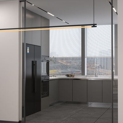 Porte de poche en verre en aluminium de 2 mm et 3 mm Porte coulissante pour cuisine