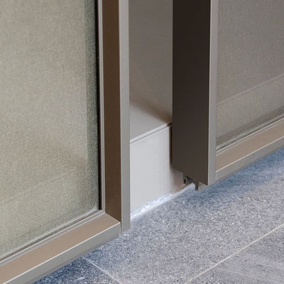 OEM Porte coulissante en aluminium mince pour l'entrée des cloisons de la maison