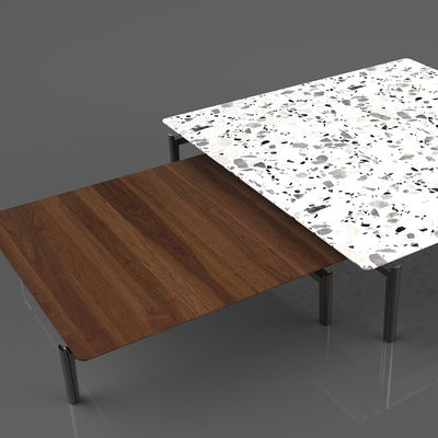 Table à thé unique en aluminium anti-régression pour les meubles de salon