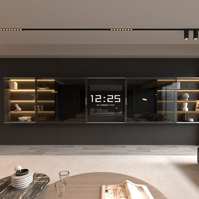 Meubles de salle de séjour minimalistes de luxe en aluminium