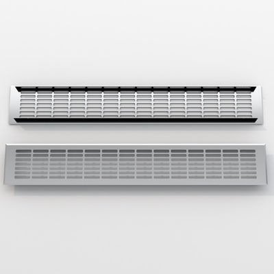 Couvercle de grille rectangulaire en alliage d'aluminium Couvercle de ventilation de cuisine fraîche