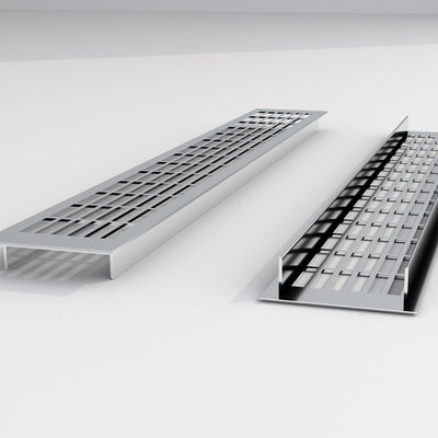 80mm Profil d'aluminium Armoire de ventilation cadre évier de cuisine Armoire à air Grille intégrée dans les volets